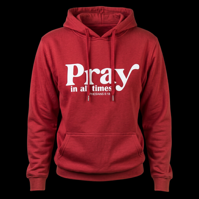 Felpa Pray “In All Times” – Hoodie Streetwear Cristiana Unisex
