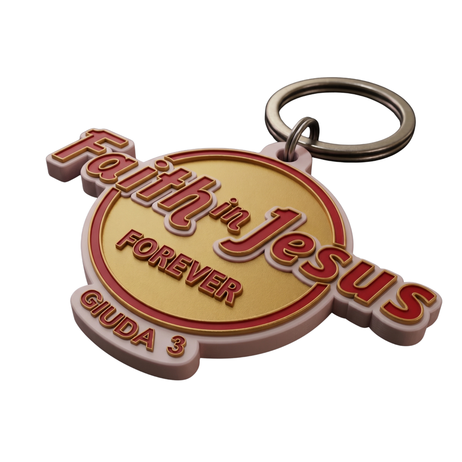 Portachiavi Faith in Jesus Forever