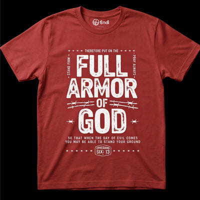 T-Shirt Full Armor of God – Maglietta Cristiana Efesini 6:13 Unisex