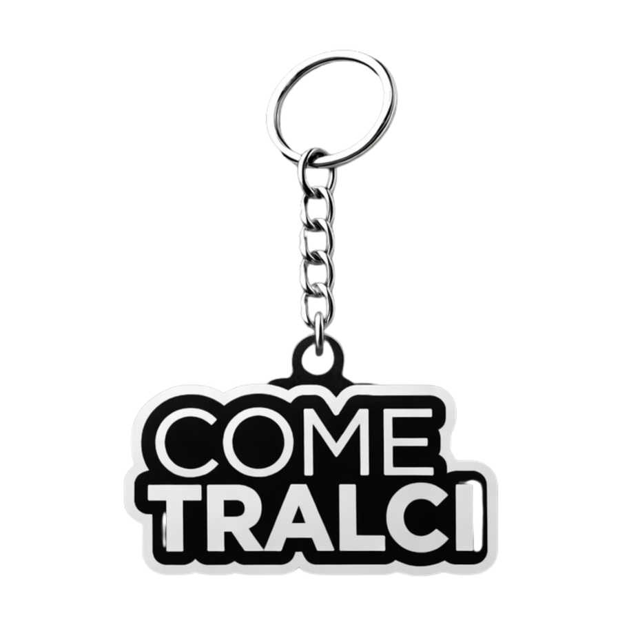 Portachiavi "Come Tralci" — Nero Bicolor 3D