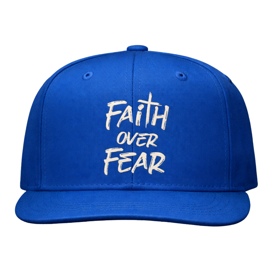 Snapback "Faith Over Fear" — Blu Royal