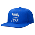 Snapback "Faith Over Fear" — Blu Royal