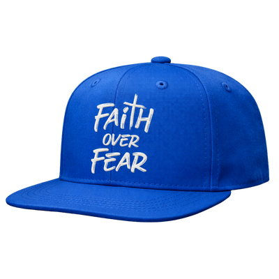 Snapback "Faith Over Fear" — Blu Royal