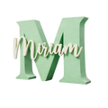 Lettera 3D Personalizzata — Iniziale + Nome