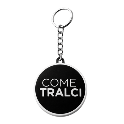 Portachiavi "Come Tralci" — Nero Bicolor 3D