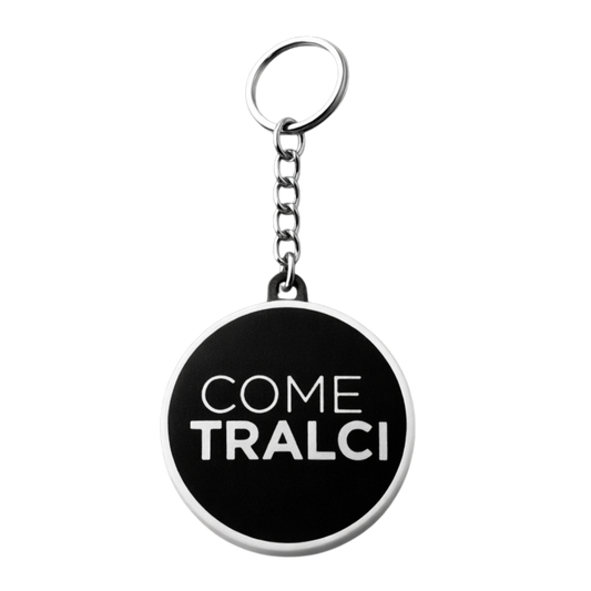 Portachiavi "Come Tralci" — Nero Bicolor 3D
