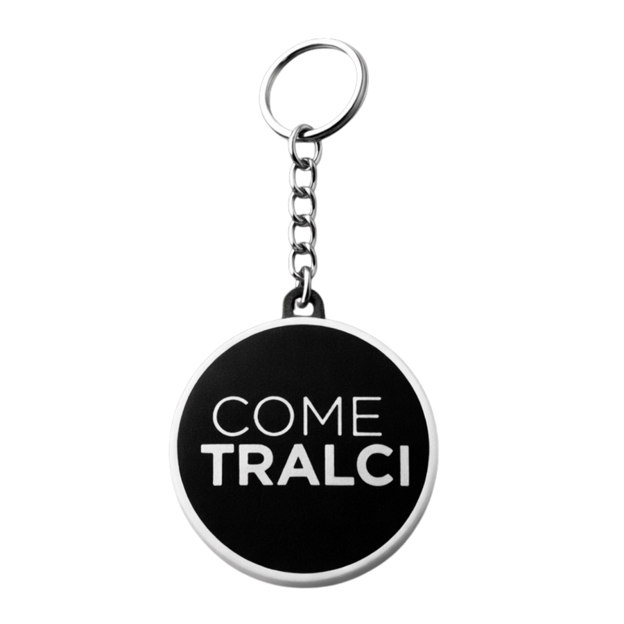 Portachiavi "Come Tralci" — Nero Bicolor 3D