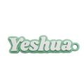 Portachiavi "Yeshua" — Verde Menta 3D