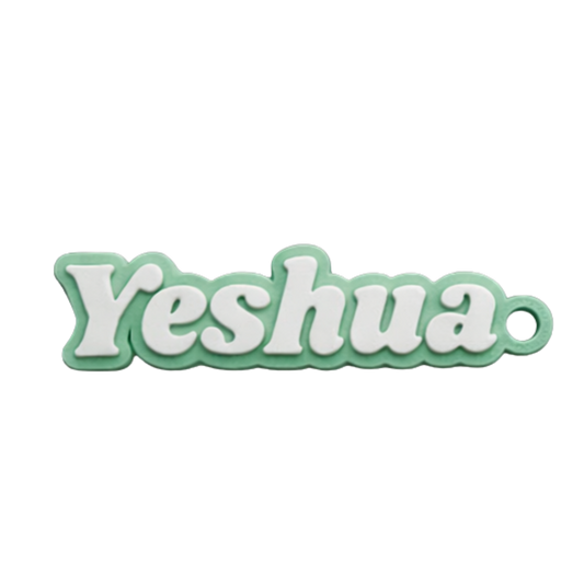 Portachiavi "Yeshua" — Verde Menta 3D