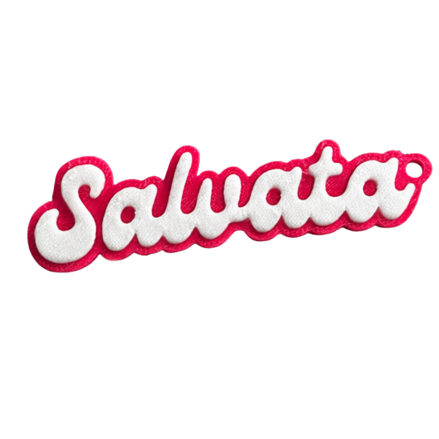 Portachiavi "Salvata" — 3D Bicolor