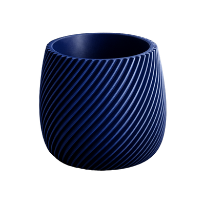 Portapiante 3D — Costolature Blu Navy