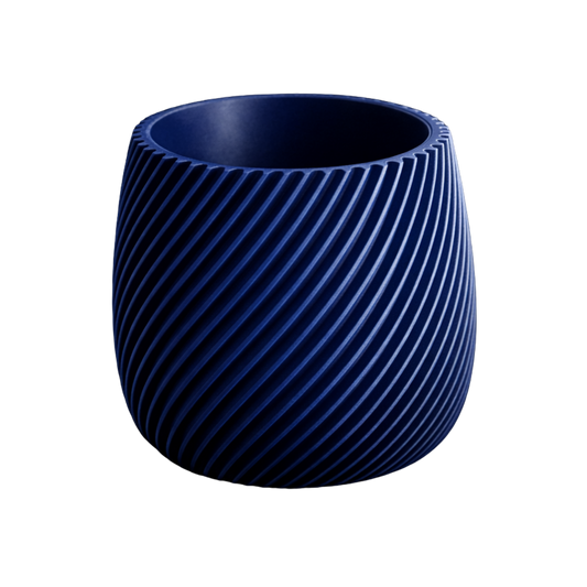 Portapiante 3D — Costolature Blu Navy